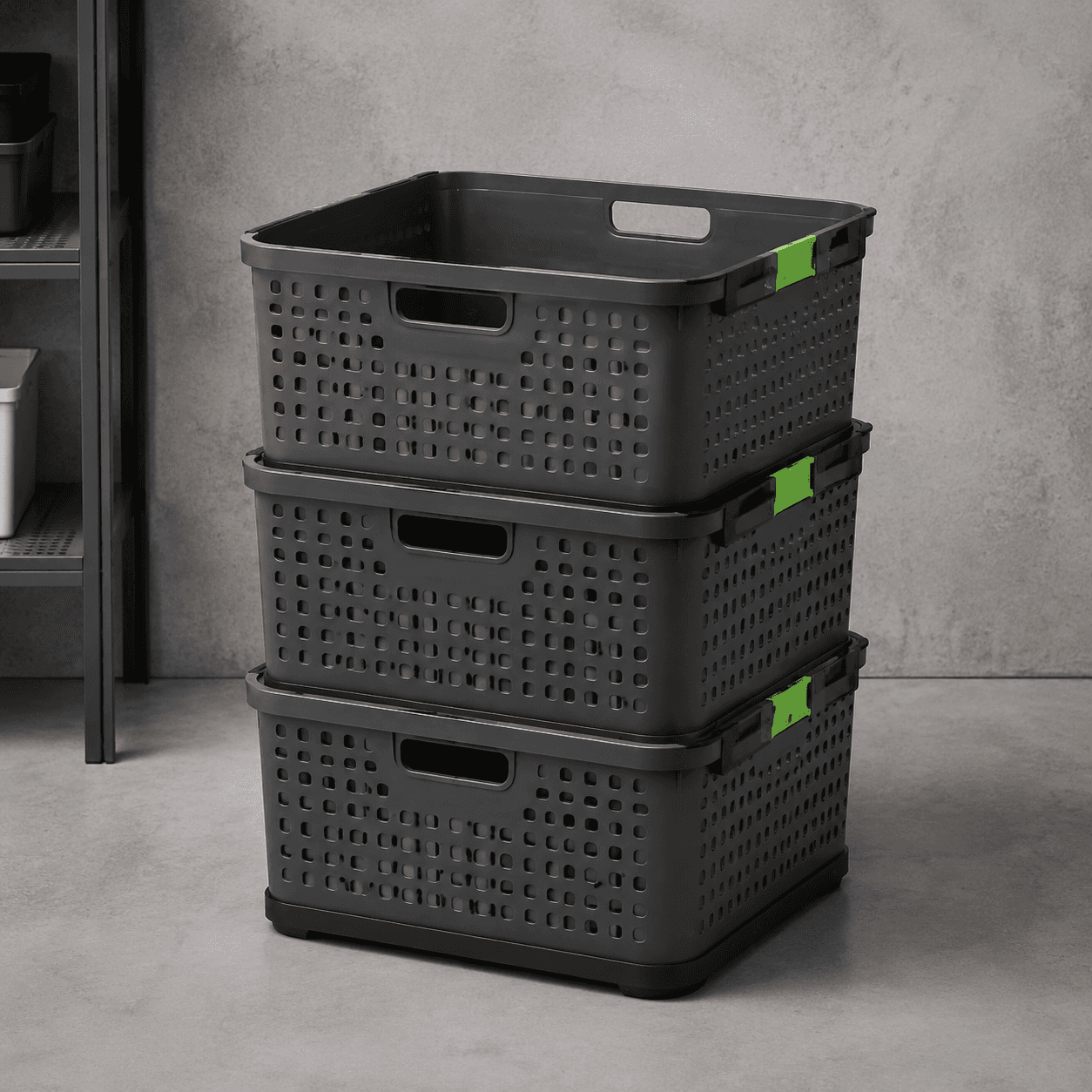 Graphite Basket Trio